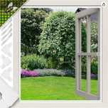 Moskitiera okienna 110 x 130cm z aluminiową rama ochrona przed owadami