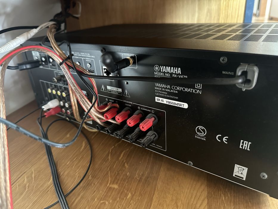 2x JBL ES90 + Yamaha RX-V479 – zestaw stereo + oryginalne akcesoria