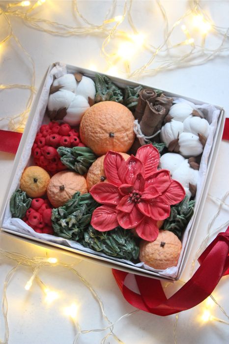 Новорічна зефірна композиція для близьких та рідних