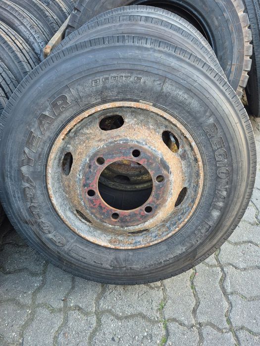 Koła opony felgi R17.5 jak Nowe wzmocnione 8.5R17.5 zachodnie Goodyear