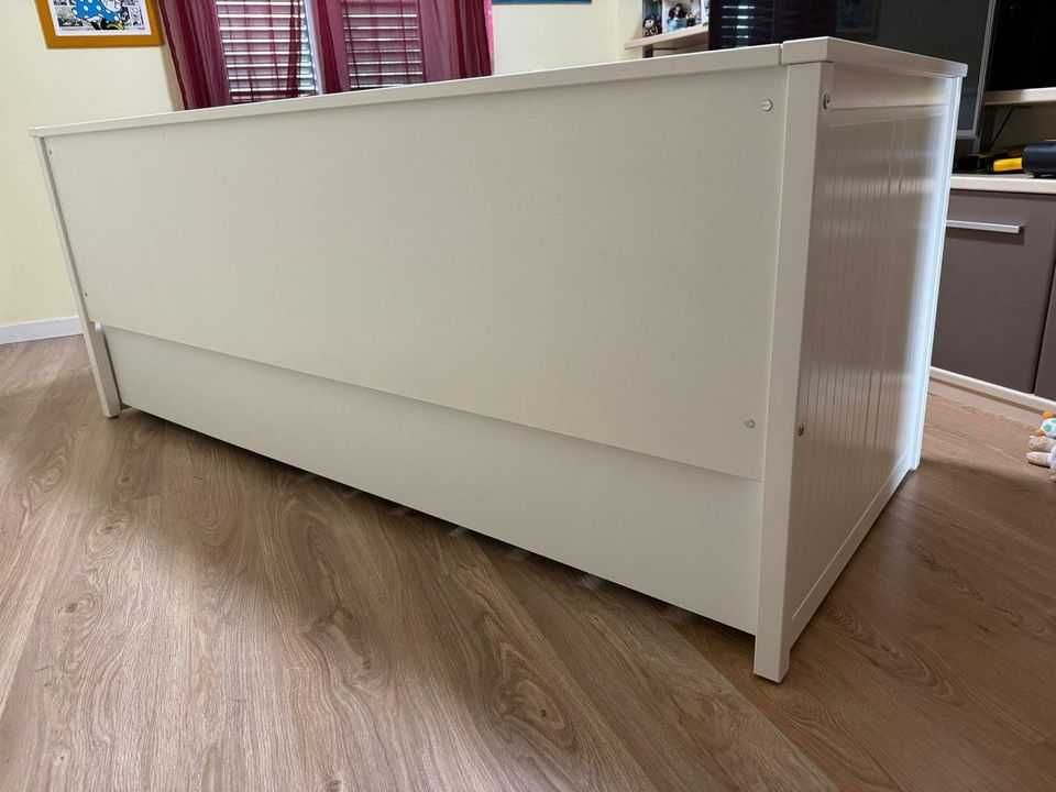 Cama IKEA HEMNES solteiro/casal c/3 gav, branco