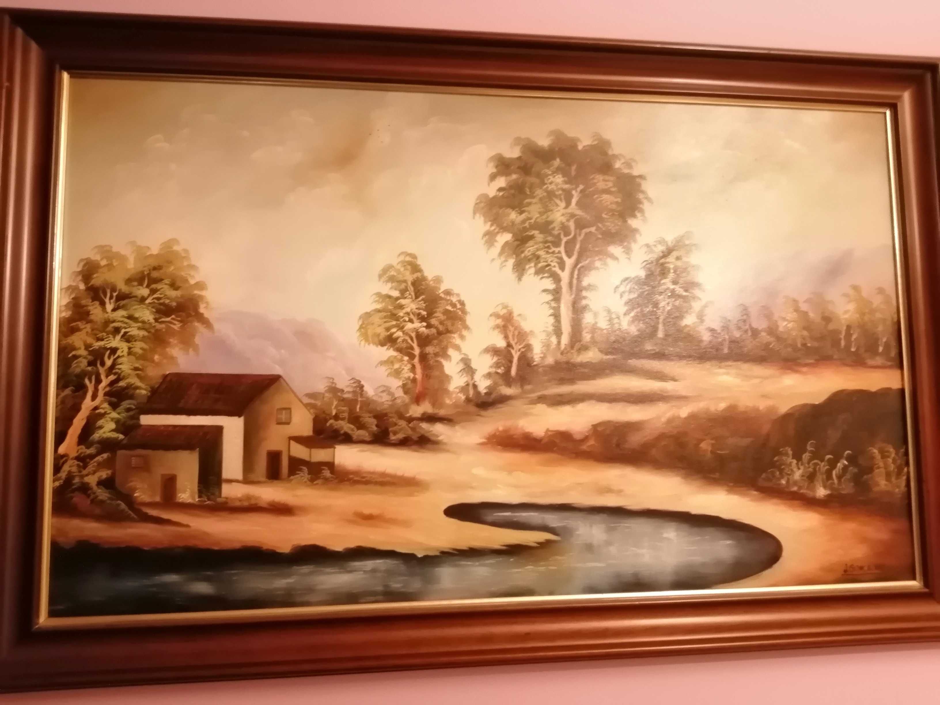 Pintura a Oleo Sobre Tela 71x1,10 de J. GONCALVES