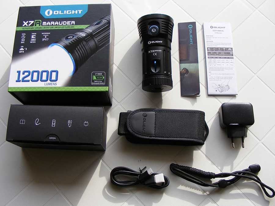 Lanterna led Olight X7r Marauder 12.000 lumens