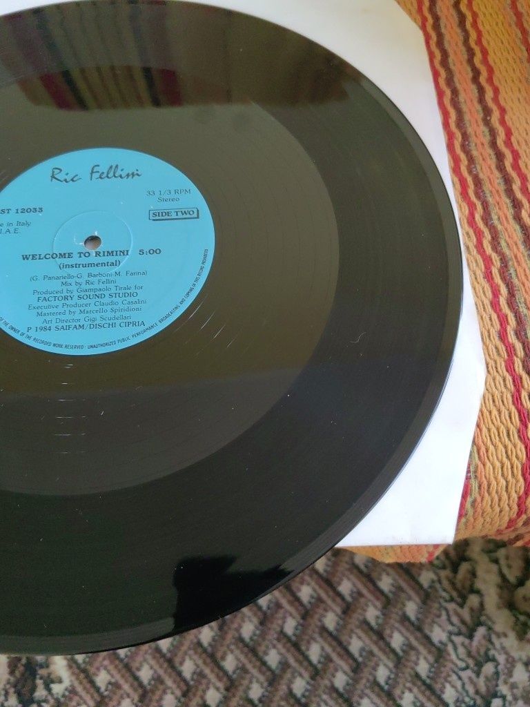 Ric Fellini-Welcome To Rimini, 12"Maxi singiel winylowy Italo disco