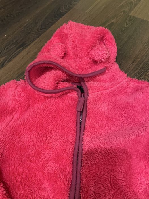 Puszyta, puchata rozpinana bluza z kapturem rozmiar 122