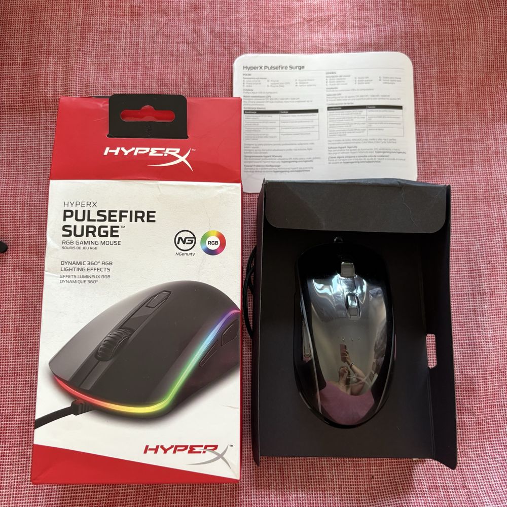 Rato Óptico HyperX Pulsefire Surge RGB Gaming 16000DPI
