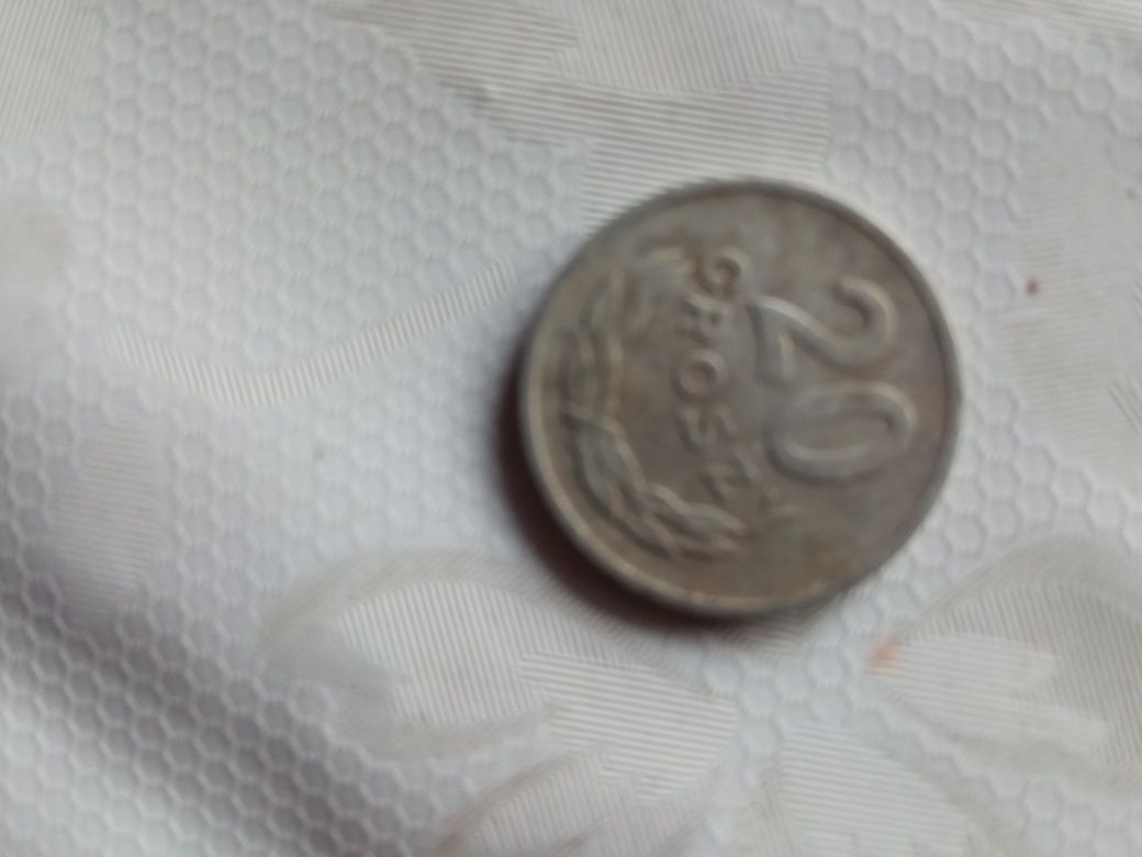 Moneta 20 gr. z 1961 rok czasy PRL-u