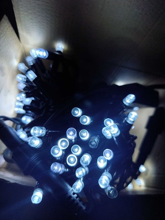 Гірлянда , гирлянда уличная Delux 10 м 100 лет белая