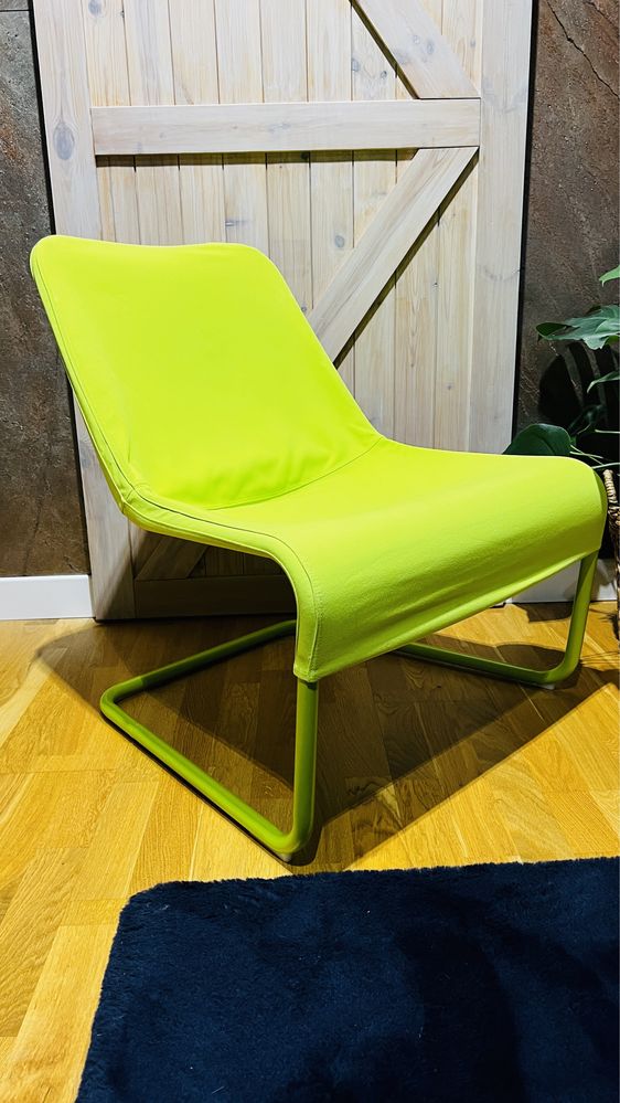 Fotel Ikea zielony fluo