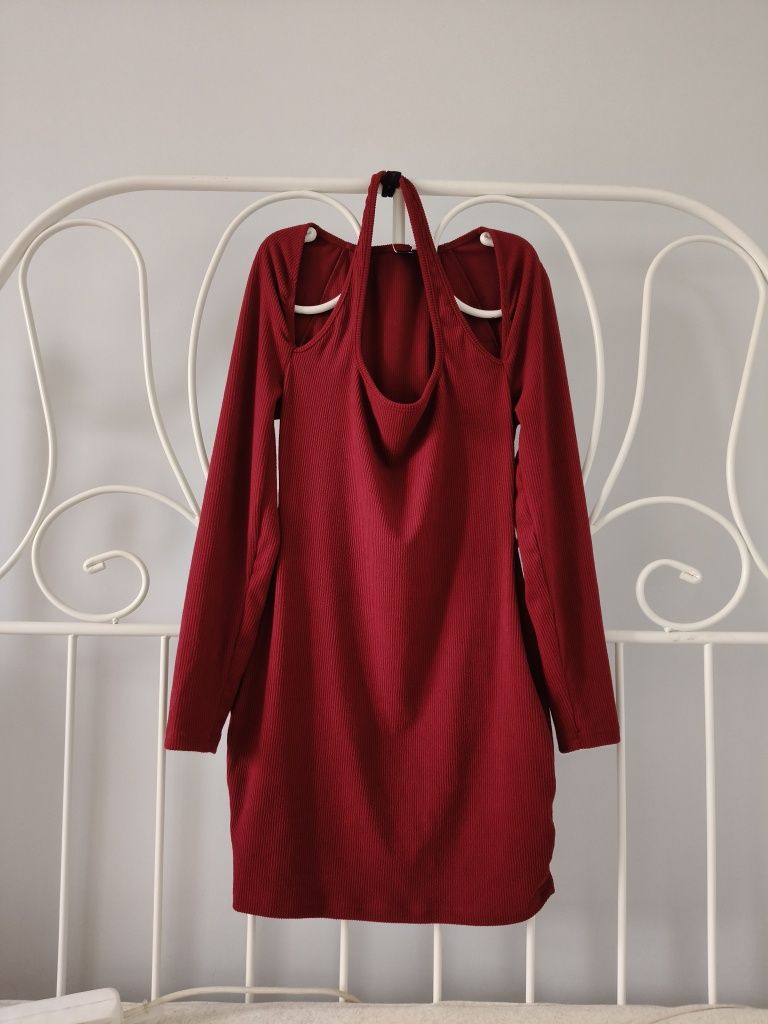 Nowa sukienka bandazowa prażek sukienka dress S M