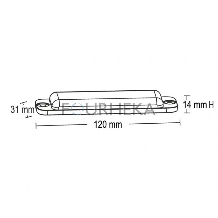 Strob Led Azul 30W