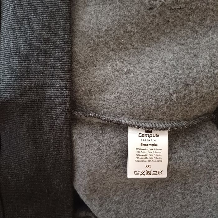 Bluza Campus, bluza dresowa z kapturem bawełna