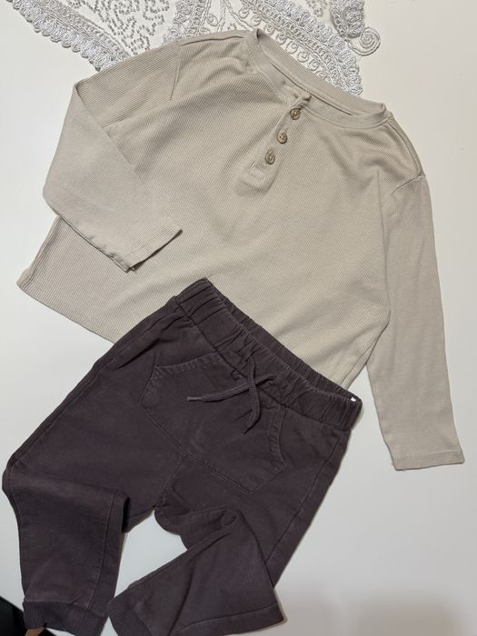 Набір одягу 92-98 жилетка Zara джинси Zara 92 сорочка Zara 98 штанці