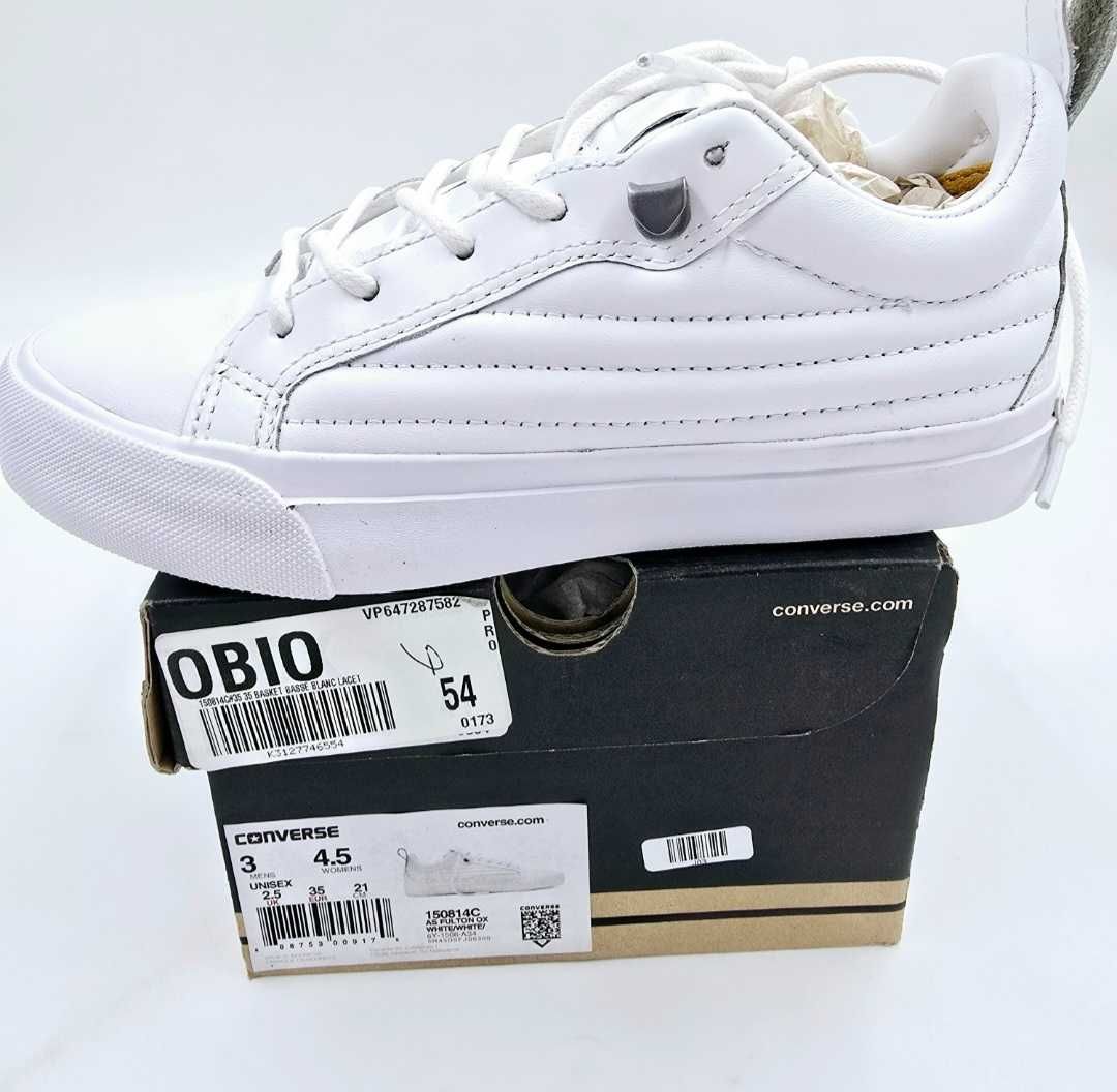 Trampki białe skórzane UNISEX CONVERSE białe  R.35 CO83R