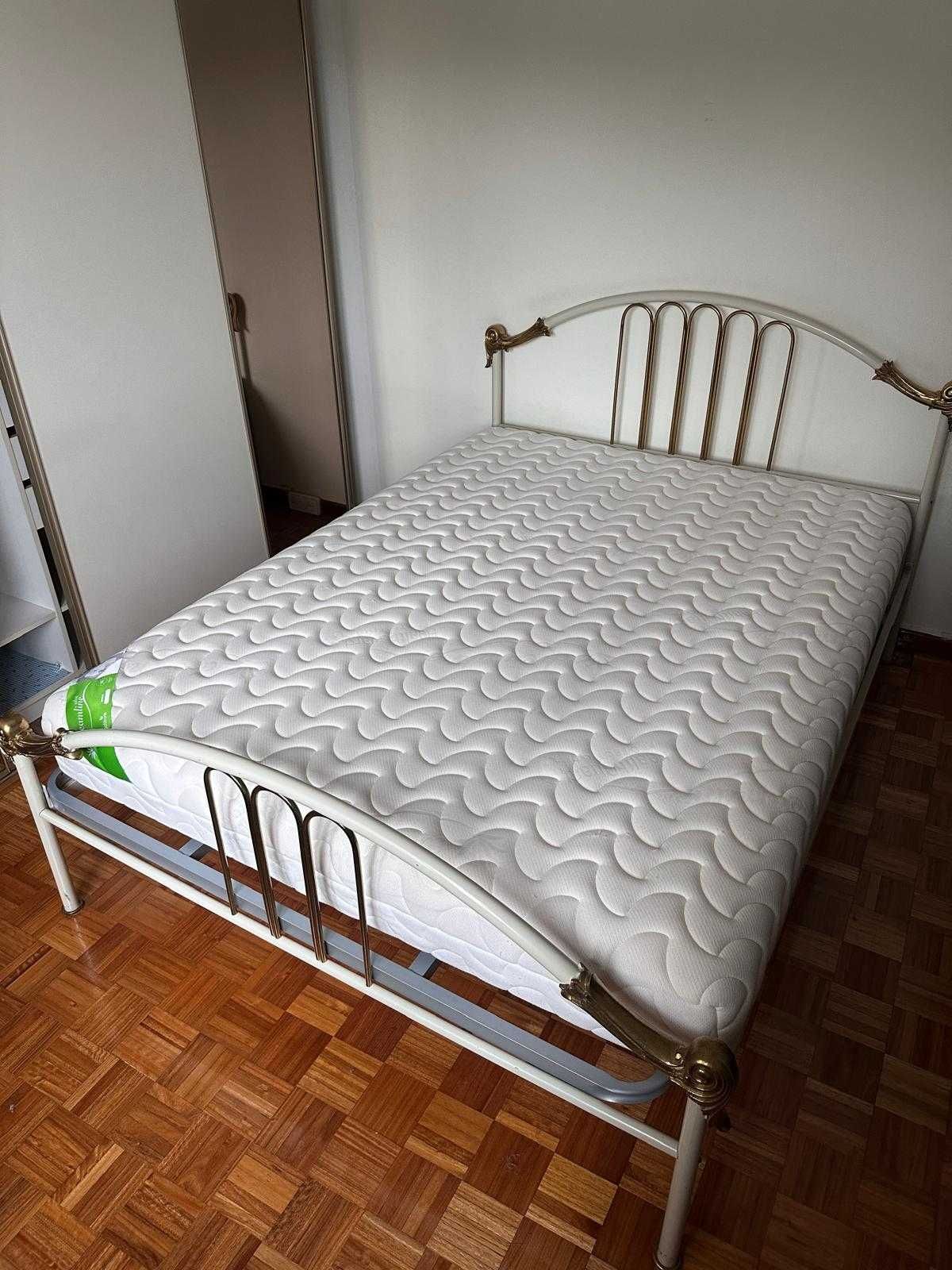 Cama casal + colchão ortopédico
