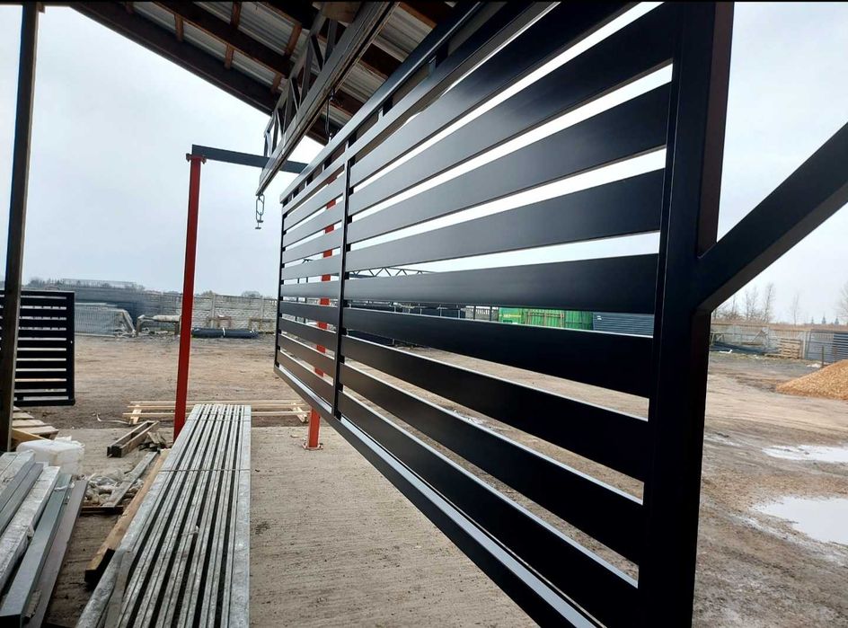 Kompletne ogrodzenie panelowe 4-1,2 słupek 2m obejma x2 komplet 42