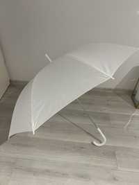 Duzy biały parasol ślubny nowy