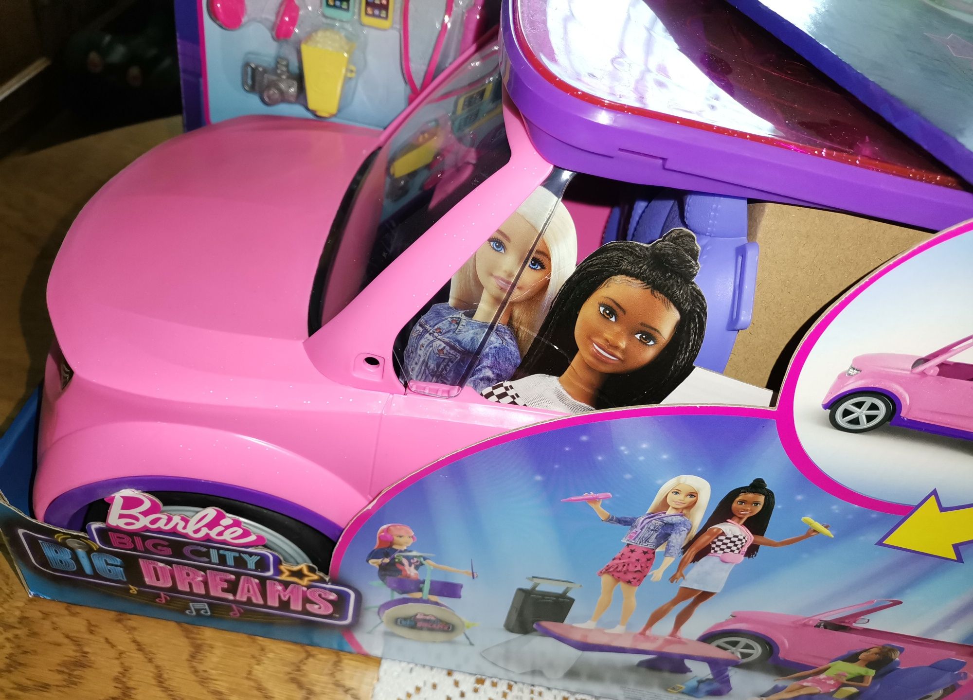 Barbie Big City dreams wóz koncertowy samochód 2w1 scena Po nowy