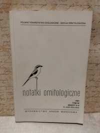 Notatki ornitologiczne. Rok 1991 tom 32 zeszyt 3-4