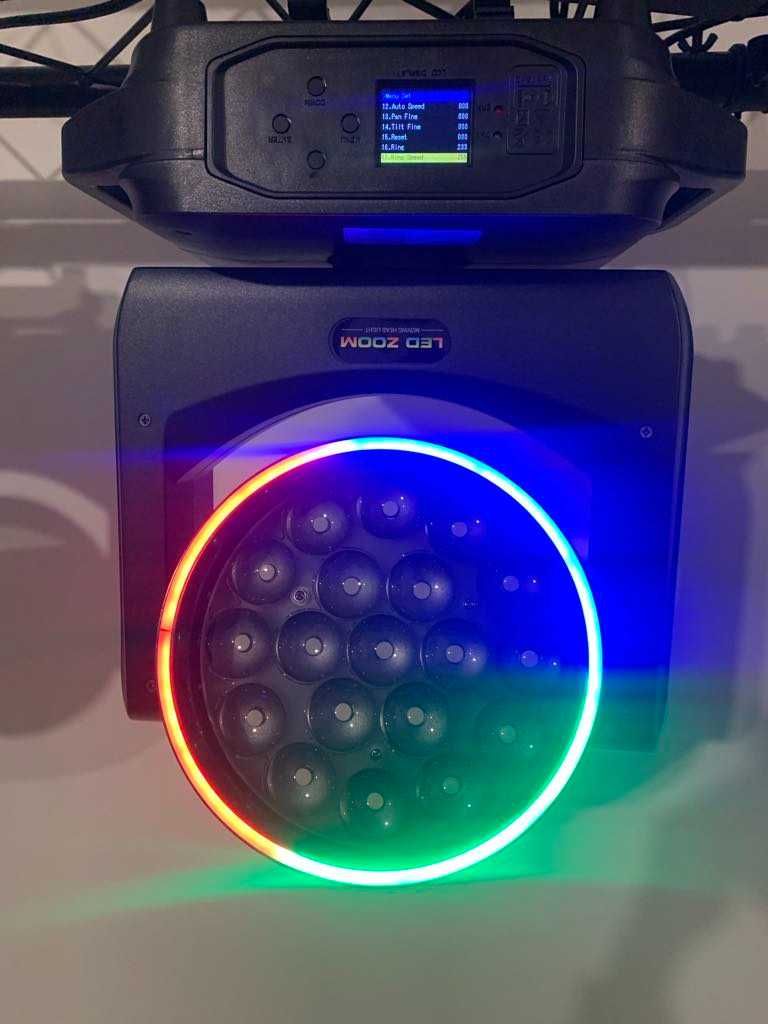 Głowy ruchome 19 LED Wash Ring
