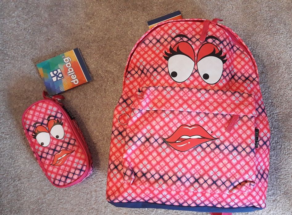 NOWY Zestaw szkolny: plecak + piórnik Delbag