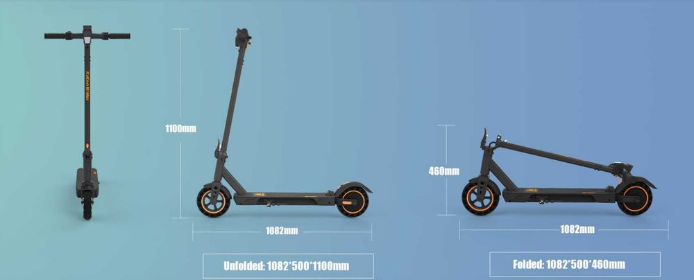 Hulajnoga Elektryczna Kukirin S1 Max 500W 36V10,4Ah #vsett #techlife