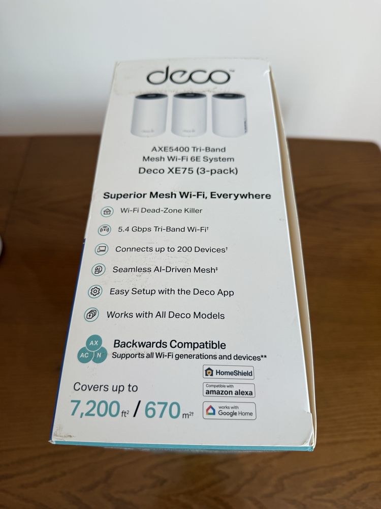 TP-Link Deco XE75  Mesh WiFi 6E 3 szt