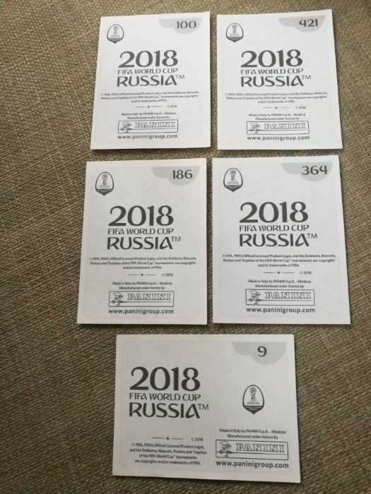 Cromos Rússia 2018