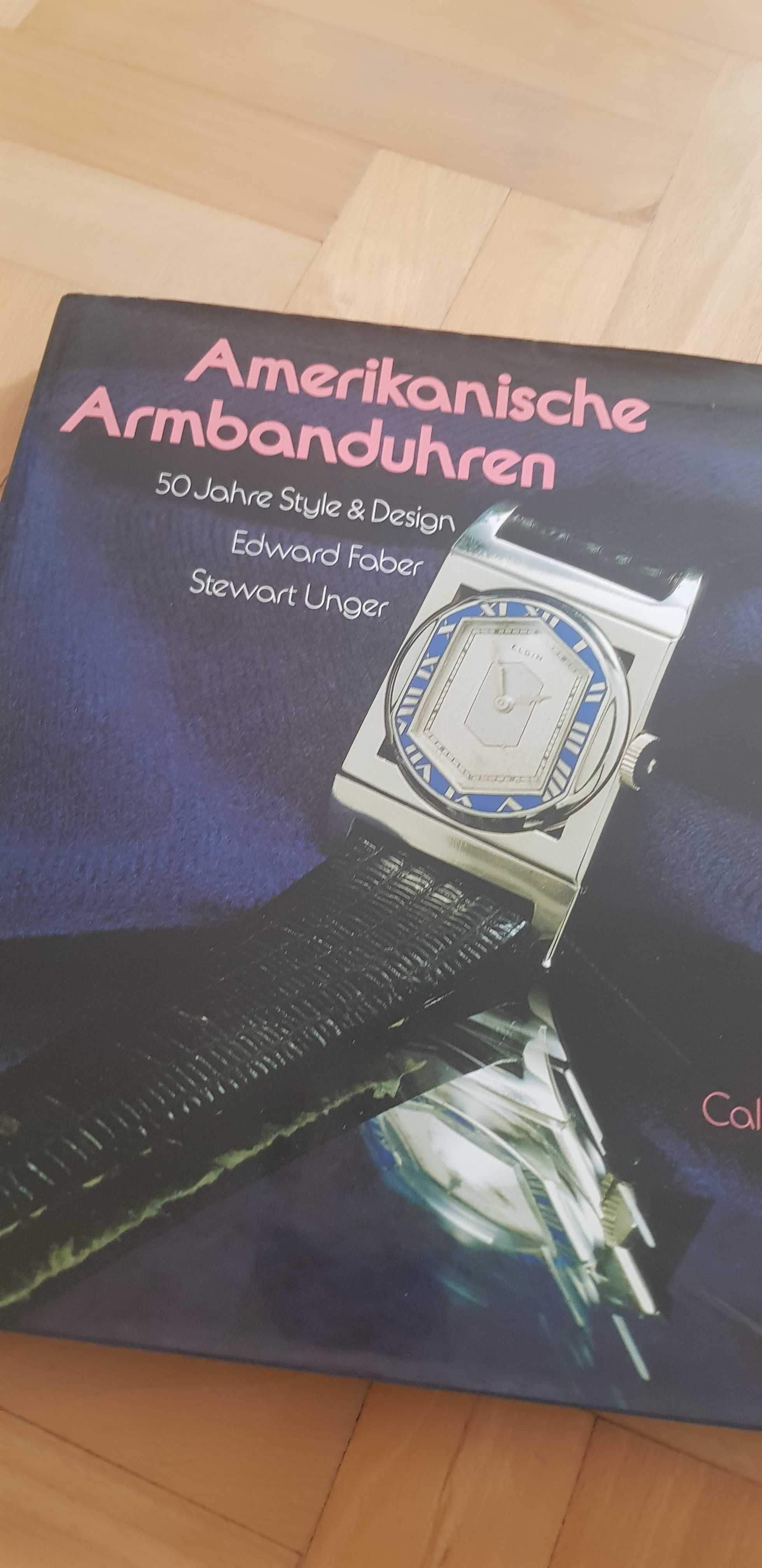 książka o zegarkach Amerikanische Armbanduhren. 50 Jahre