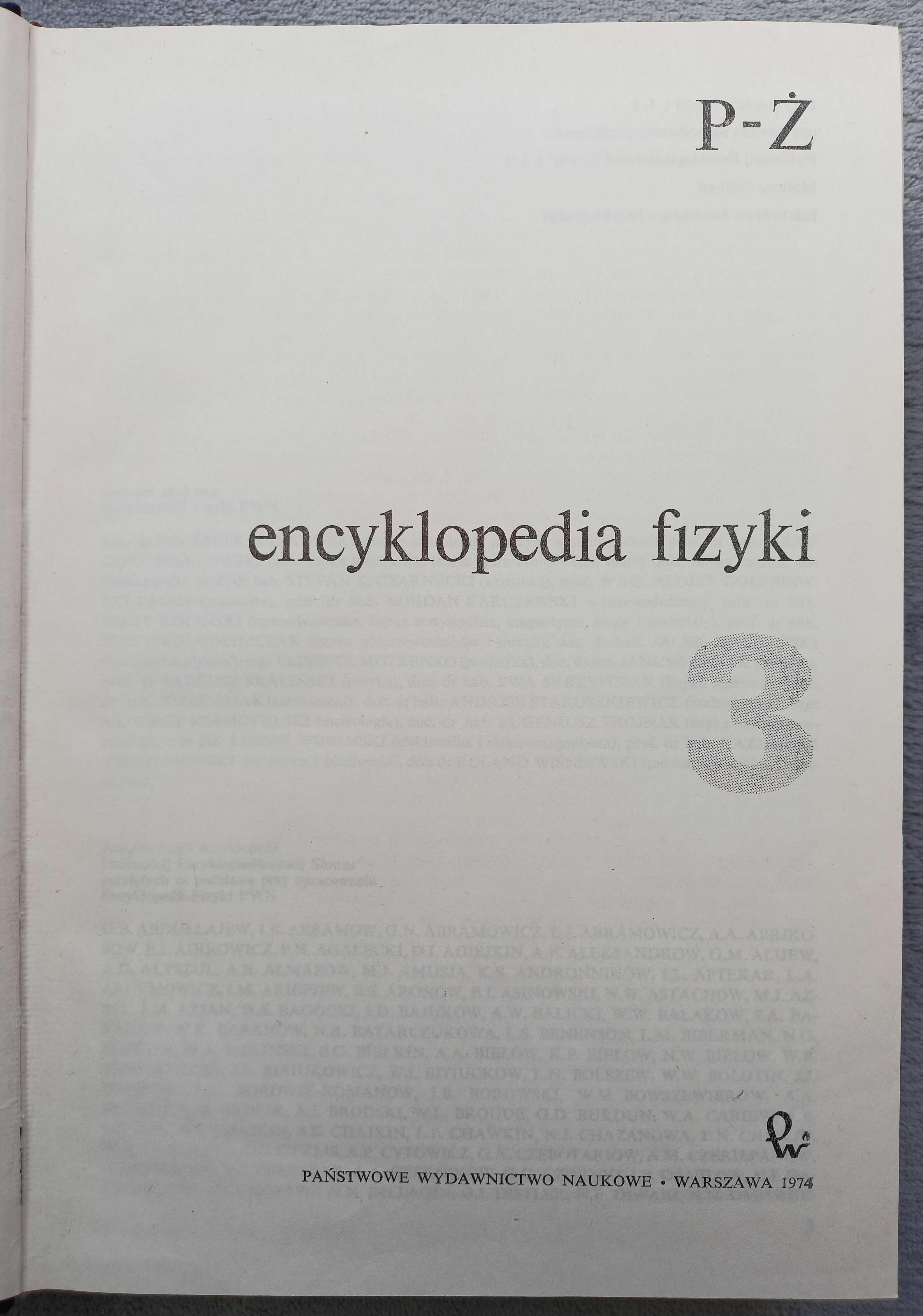 Encyklopedia Fizyki, Tomy 1-3 (A-Ż, całość)