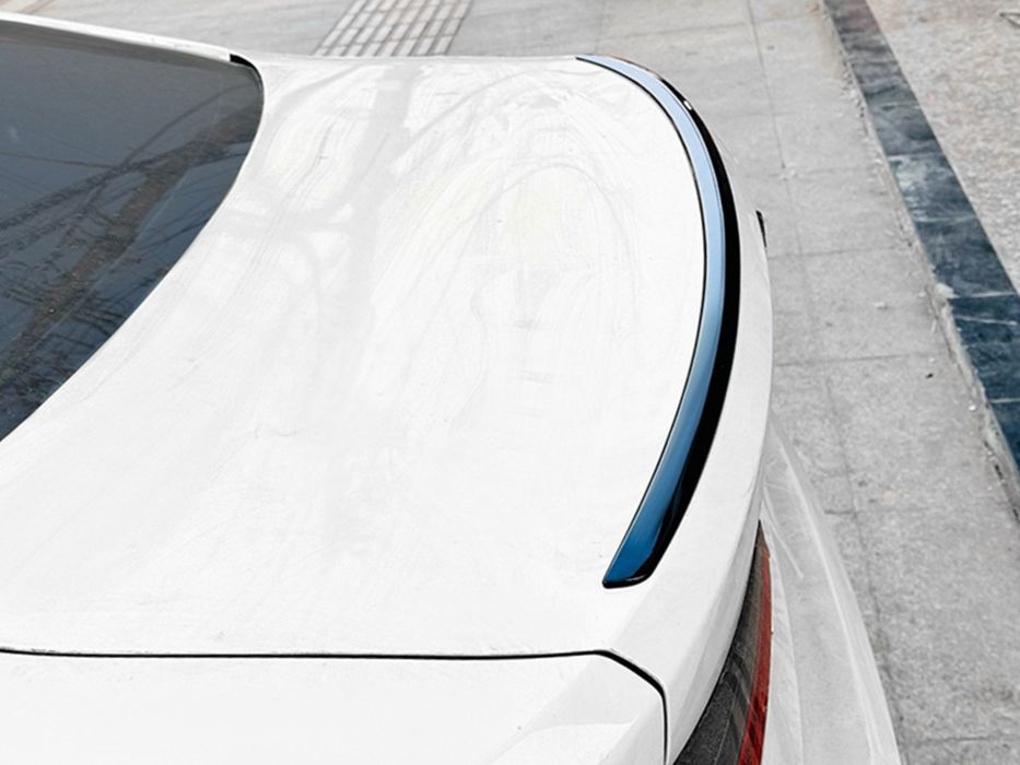 Спойлер лип BMW 4 series G22 2020 - ABS пластик, чорний глянець