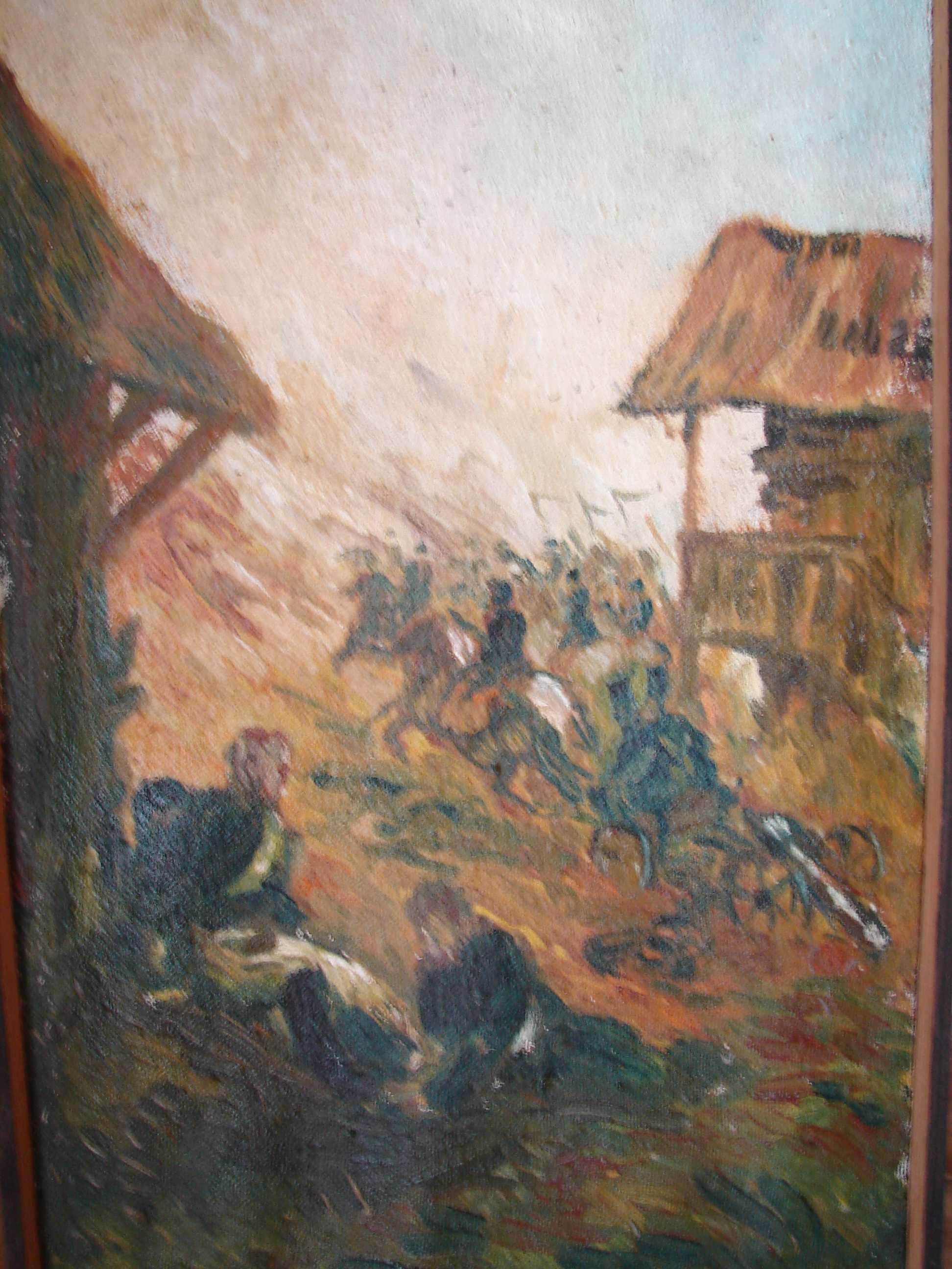 Obraz olejny batalistyka