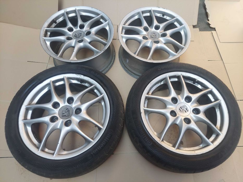 Komplet Felgi Porsche Boxster 986 17" szerokie 2x 8,5 ET48 i 2x 7 ET55