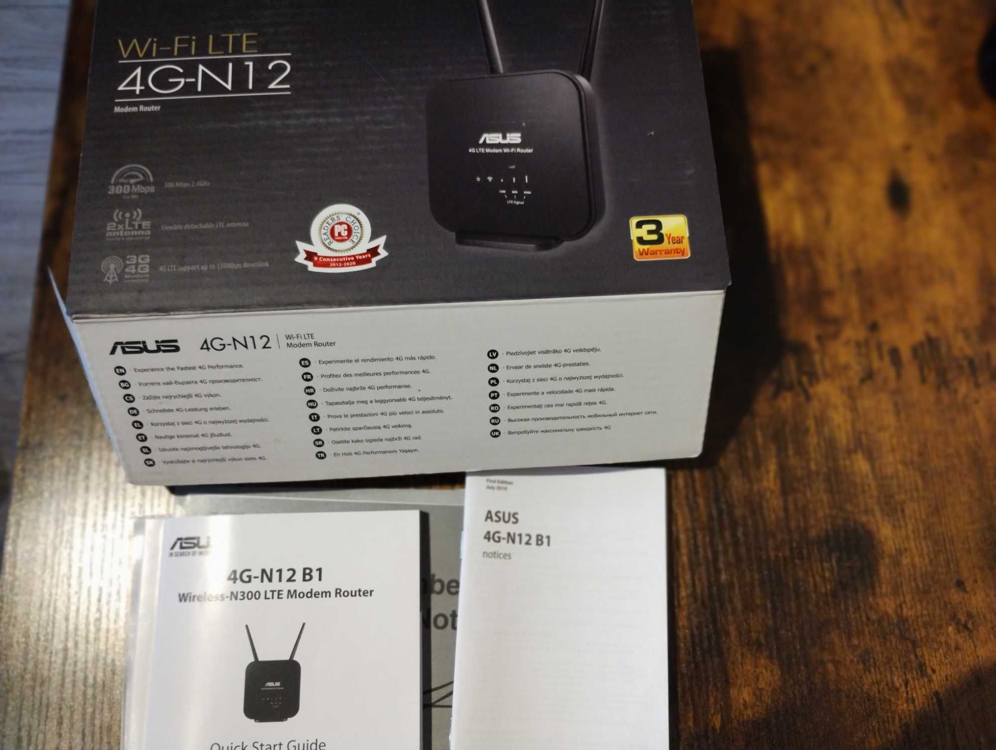 Router-modem ASUS 4G-N12 B1 (300Mbps b/g/n (LTE)