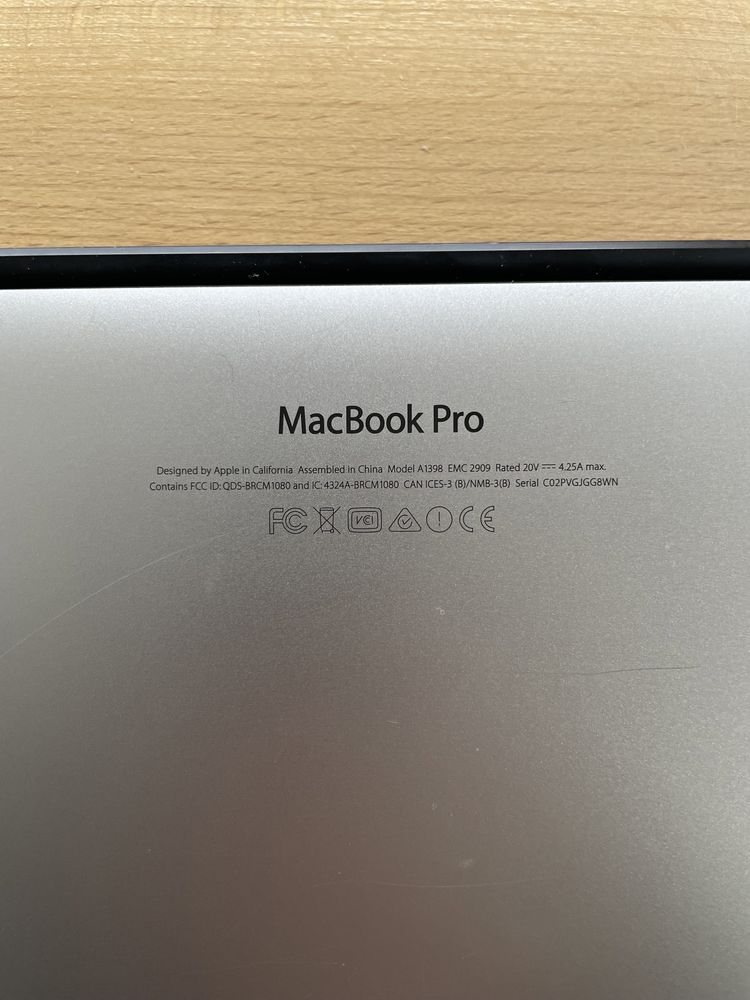 Macbook Pro A1398