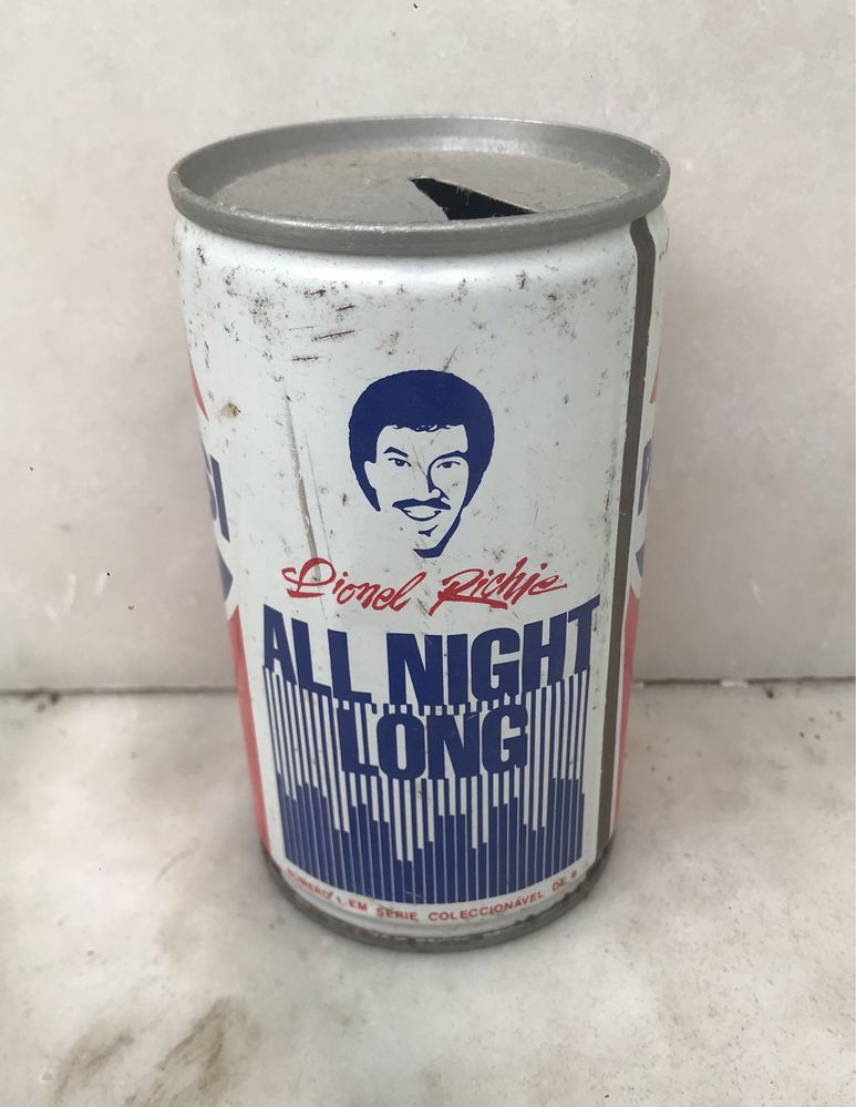 Lata pepsi cola inicio anos 80 Lionel Richie