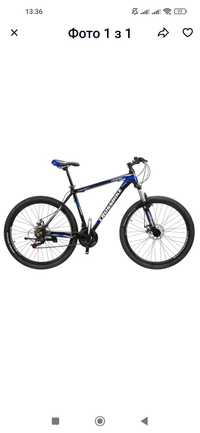 CrossBike Велосипед CrossBike Leader 29" 19" Чорний-Синій