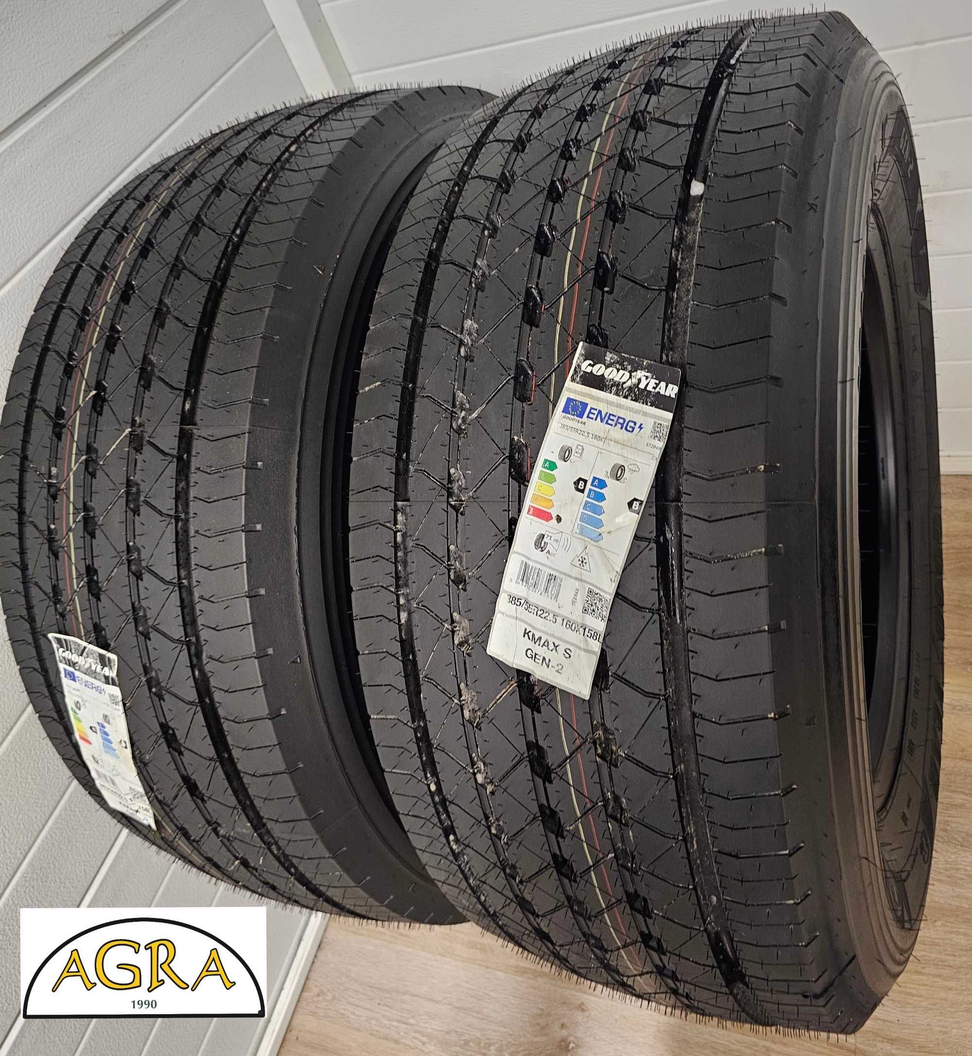 385/55R22.5 (2010netto) GOODYEAR  KMAX S opona opony przód prowadząca