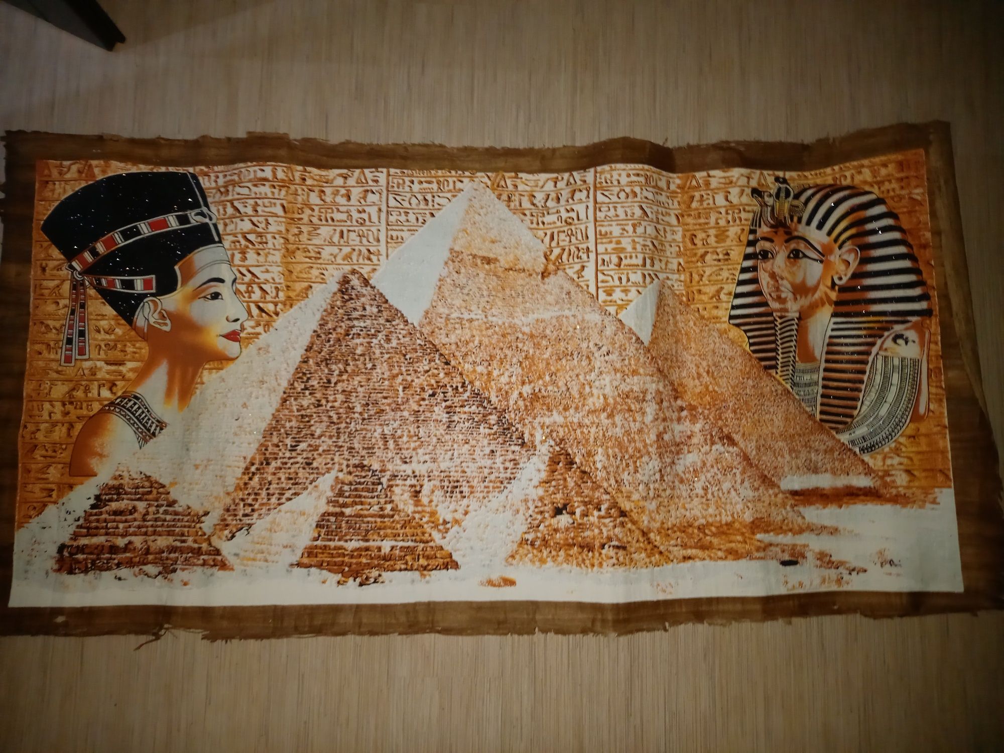 Papirus egipski 171x81 cm fosforyzujacy świecący