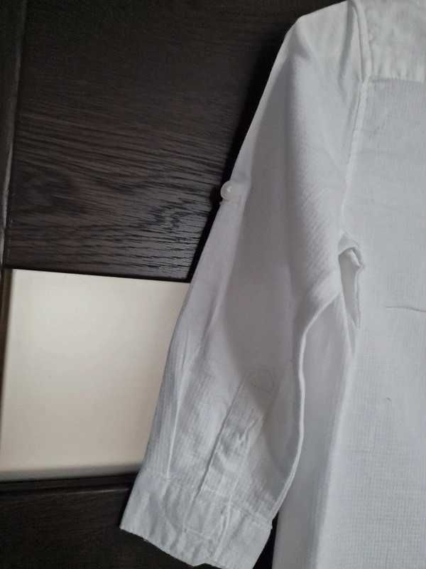 Koszula biała z długim rękawem elegancka - Zara 92