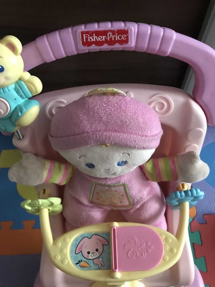 Fisher Price wózek pchacz z pozytywką