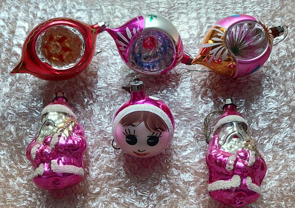 Bombki choinkowe z okresu PRL-U.