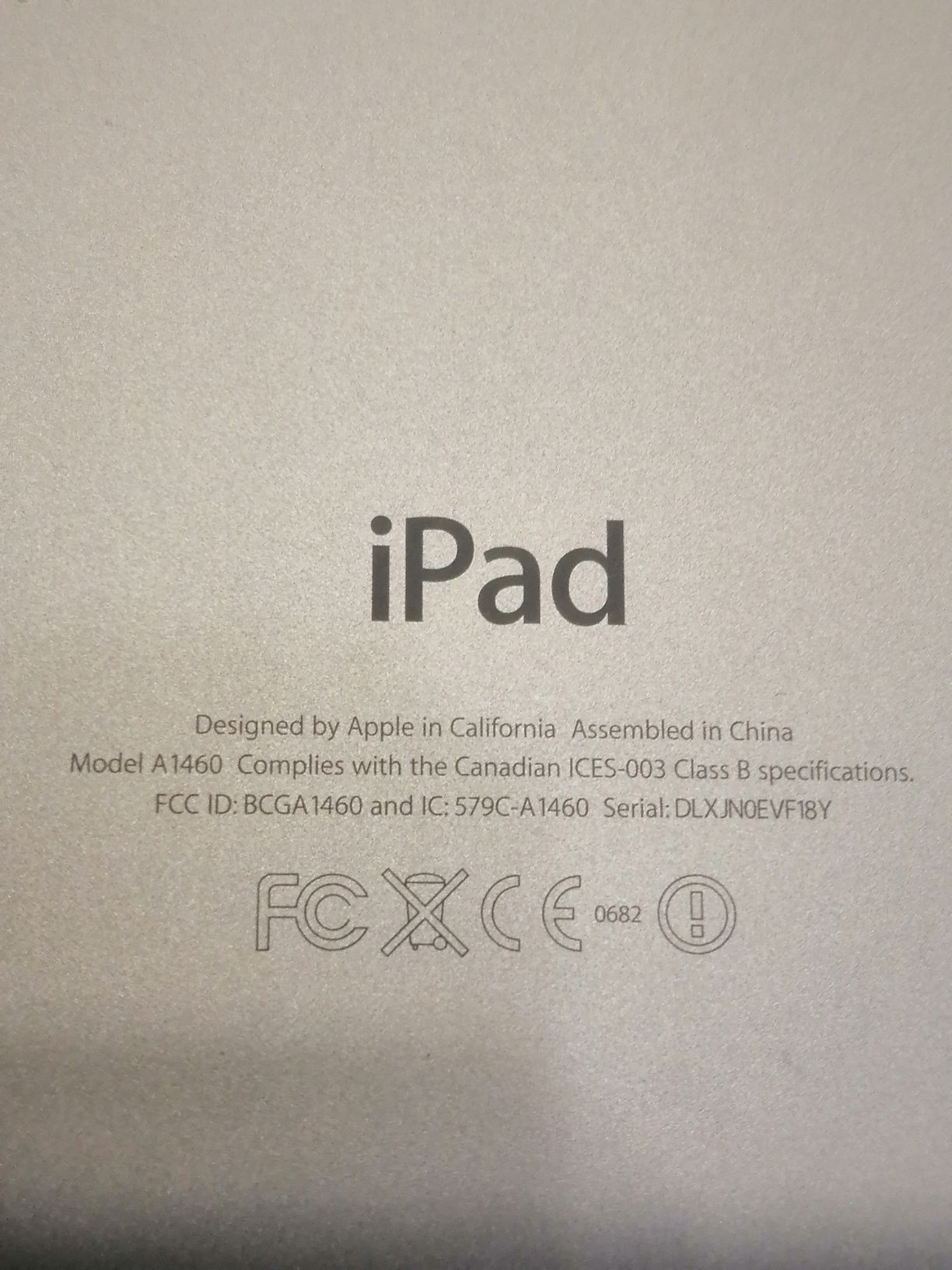 Планшет iPad A1460