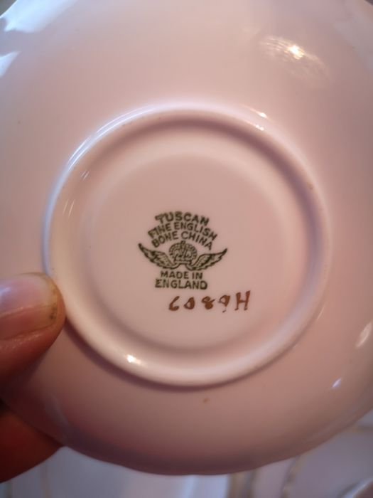 Zestaw 12 osób Royal Tuscan porcelana lata 40