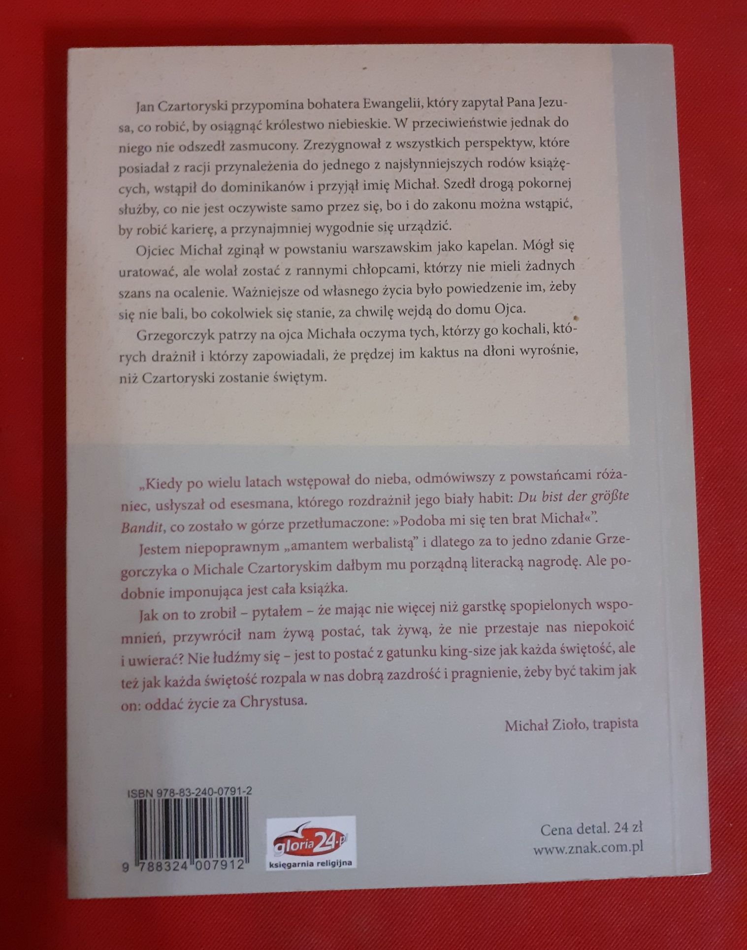 O bogatym młodzieńcu, który nie odszedł zasmucony - Jan Grzegorczyk