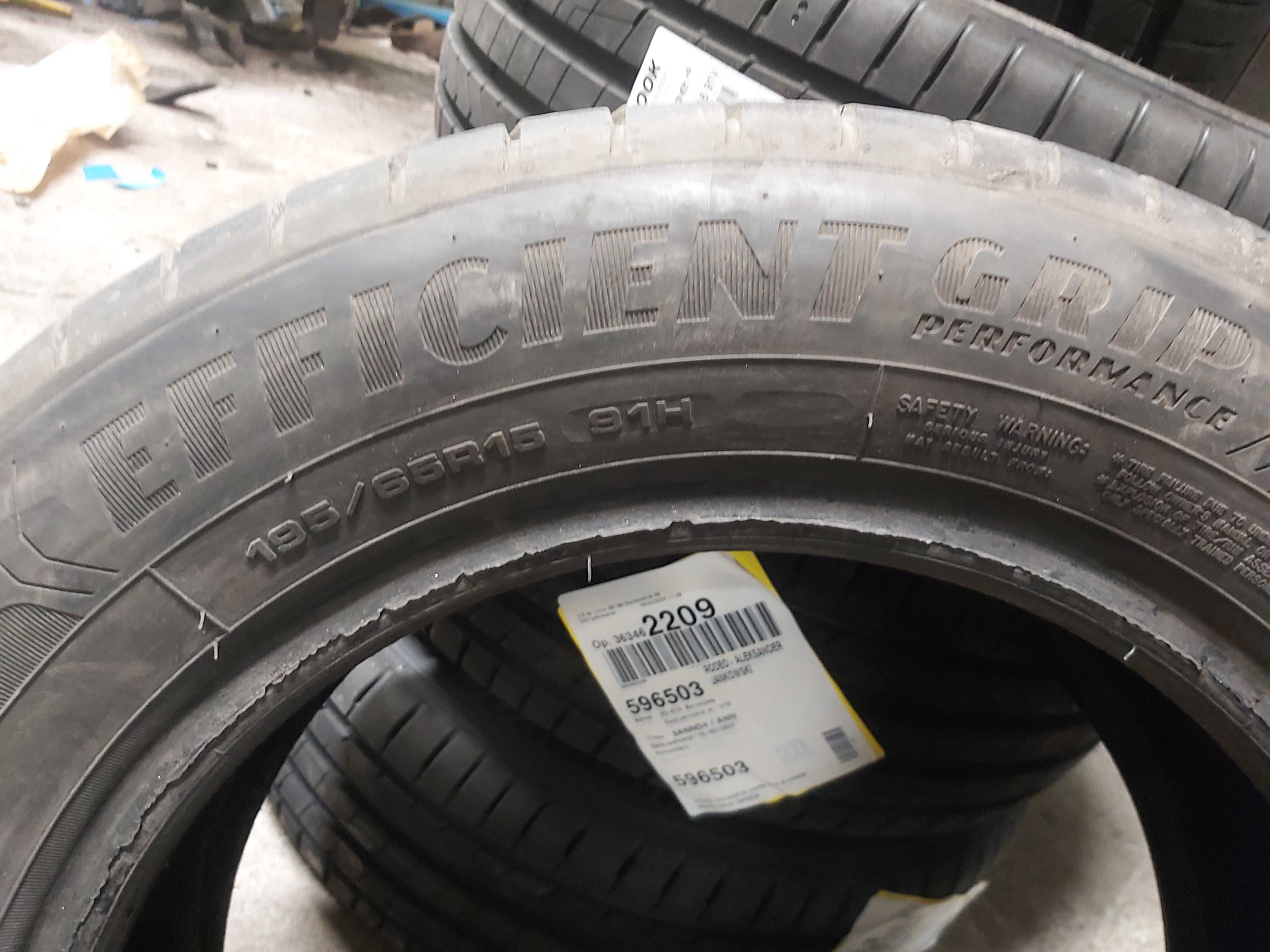 195/65R15 Dwie używane opony letnie Goodyear