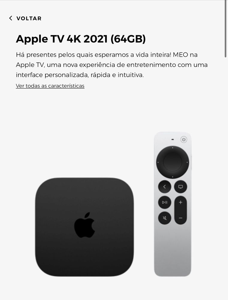 Box apple 64 GB 4 K A2021