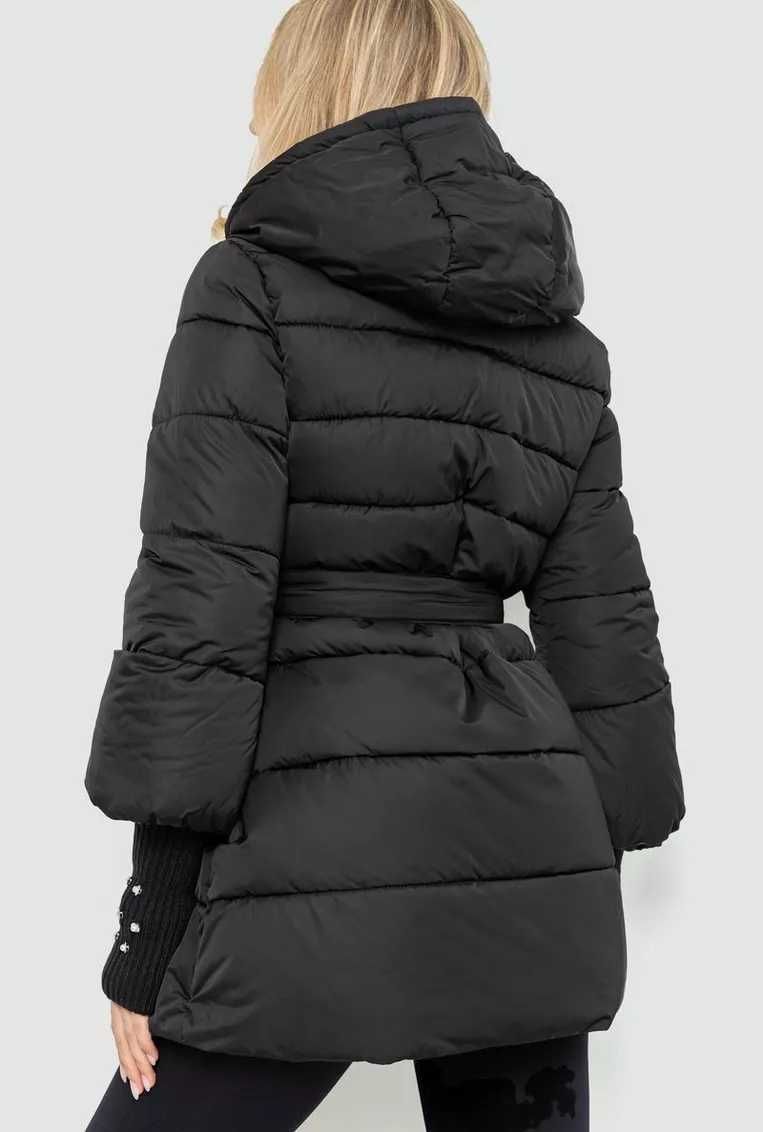 Куртка жіноча однотонна, колір чорний, 131R5219