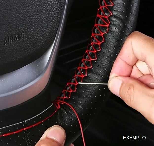 Clássico - capa para volante, em couro sintético