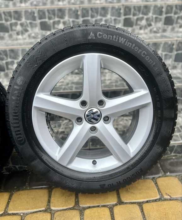 Колеса в зборі 5x112 r16 зима 205/60 Passat B5 B6 B7 Golf Caddy Т4